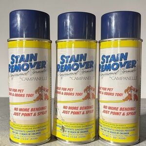 LOT OF 3 Campanelli Stain Remover Professional Formula Odor Pet Stains Odor